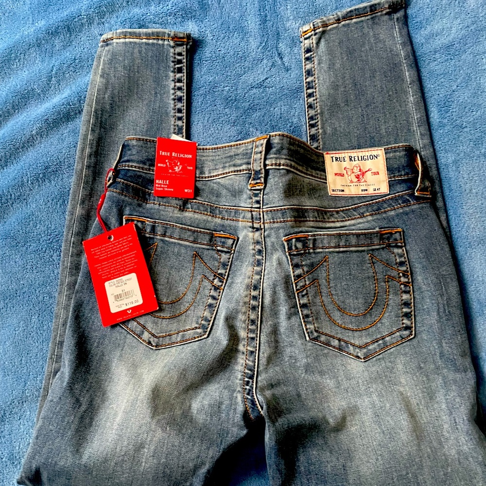 True Religion W31 mid rise super skinny jeans